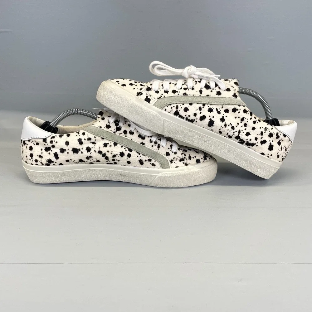 Madewell Sidewalk Low Sneakers Womens Size 8 Spatter-Painted Calf Hair Shoes